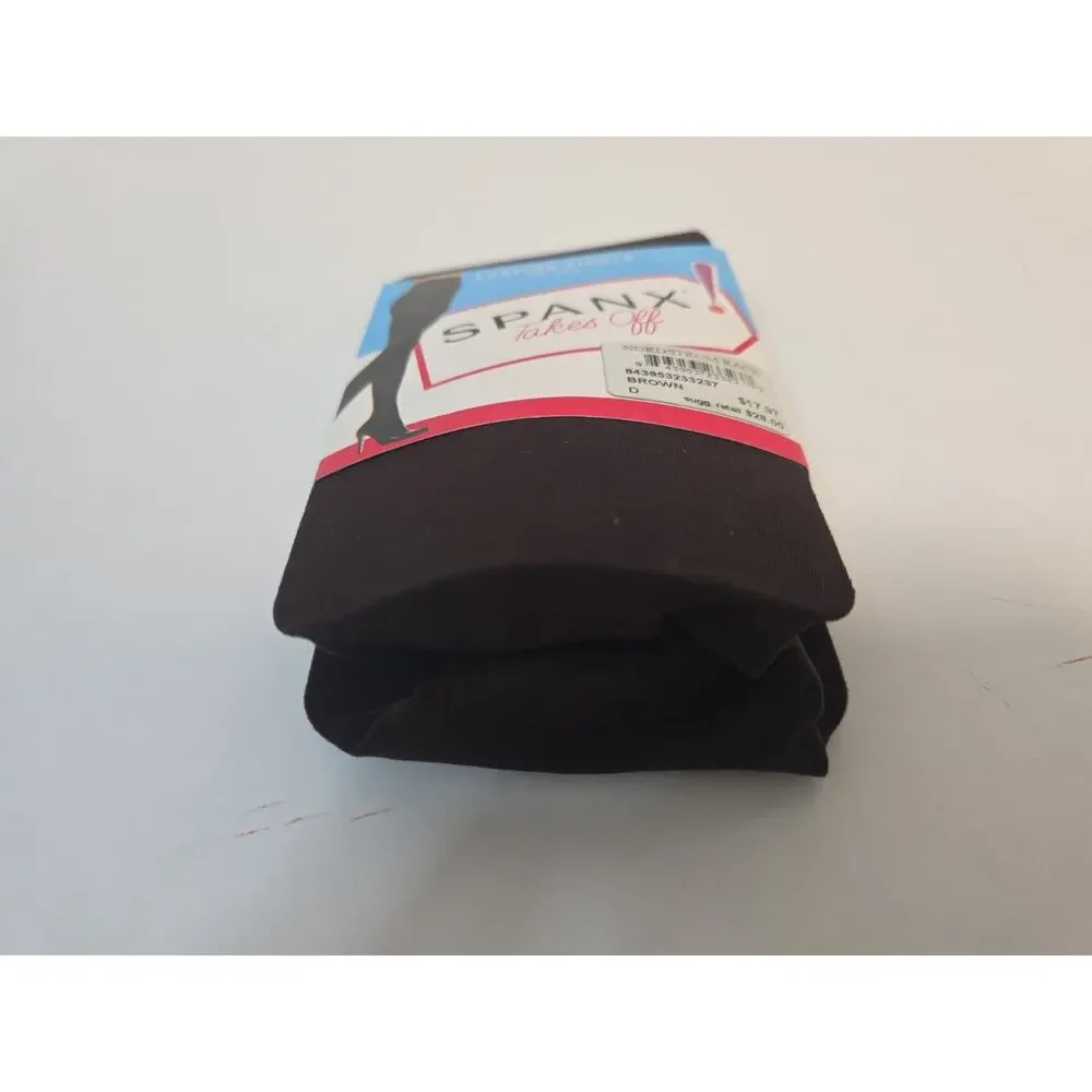 Spanx Shaping TIghts Brown Size D 50 Den Control Top Nylon Spandex NOS